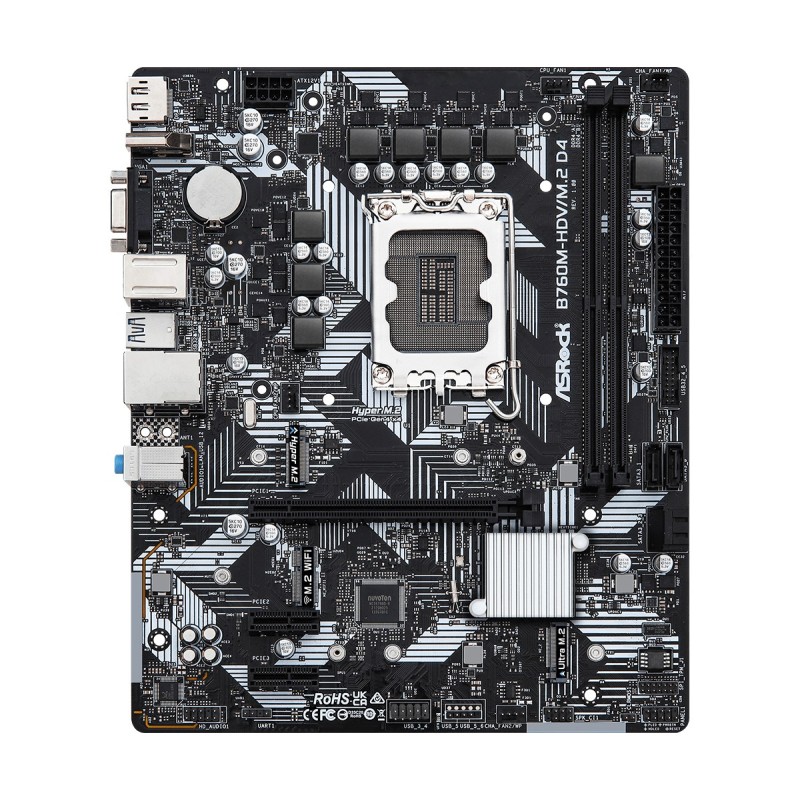 Asrock B760M-HDV/M.2 D4 Intel B760 LGA 1700 micro ATX Asrock B760M-HDV/M.2 D4 Intel B760 LGA 1700 micro ATX