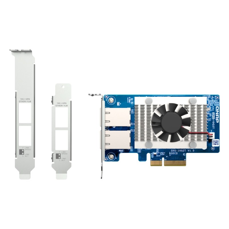 QNAP QXG-10G2T network card Internal Ethernet 10000 Mbit/s QNAP QXG-10G2T network card Internal Ethernet 10000 Mbit/s