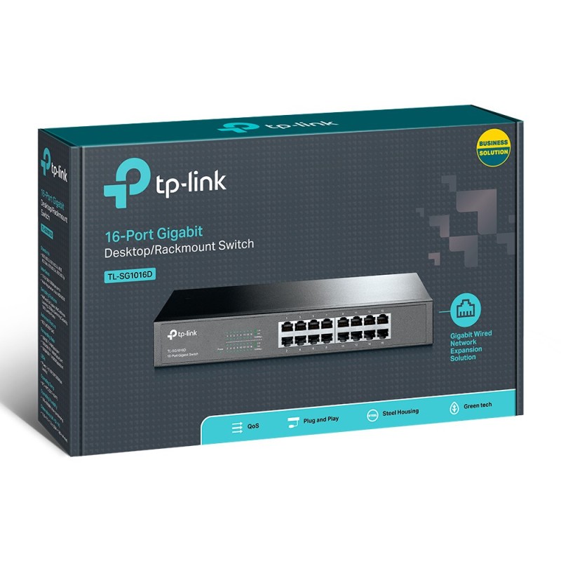 TP-Link 16-Port Gigabit Desktop/Rackmount Network Switch TP-Link 16-Port Gigabit Desktop/Rackmount Network Switch