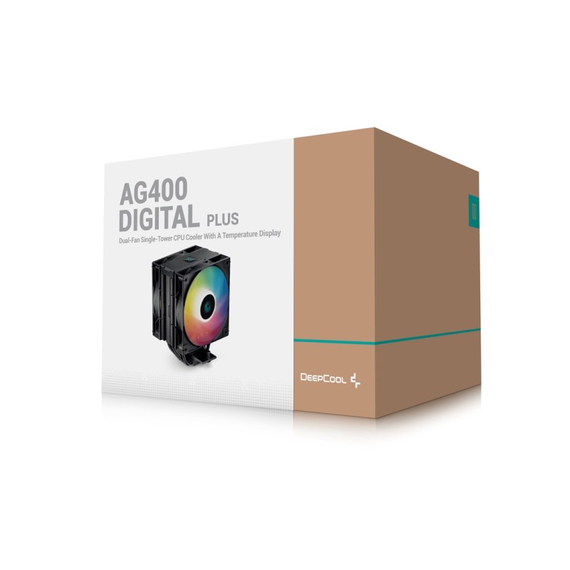 DeepCool AG400 Digital Plus Processor Air cooler 12 cm Black 1 pc(s) DeepCool AG400 Digital Plus Processor Air cooler 12 cm Black 1 pc(s)