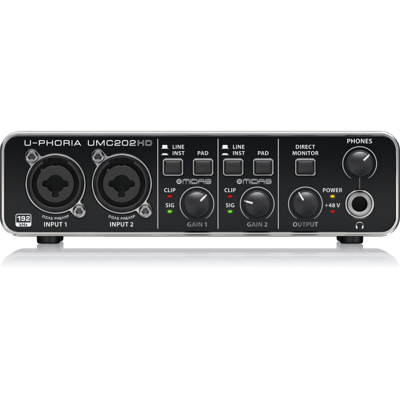 Behringer UMC202HD recording audio interface