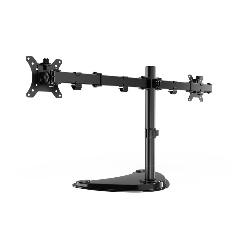 Gembird MS-D2ST-02 Monitor desk stand (rotate, tilt, swivel), 13”-32”, black