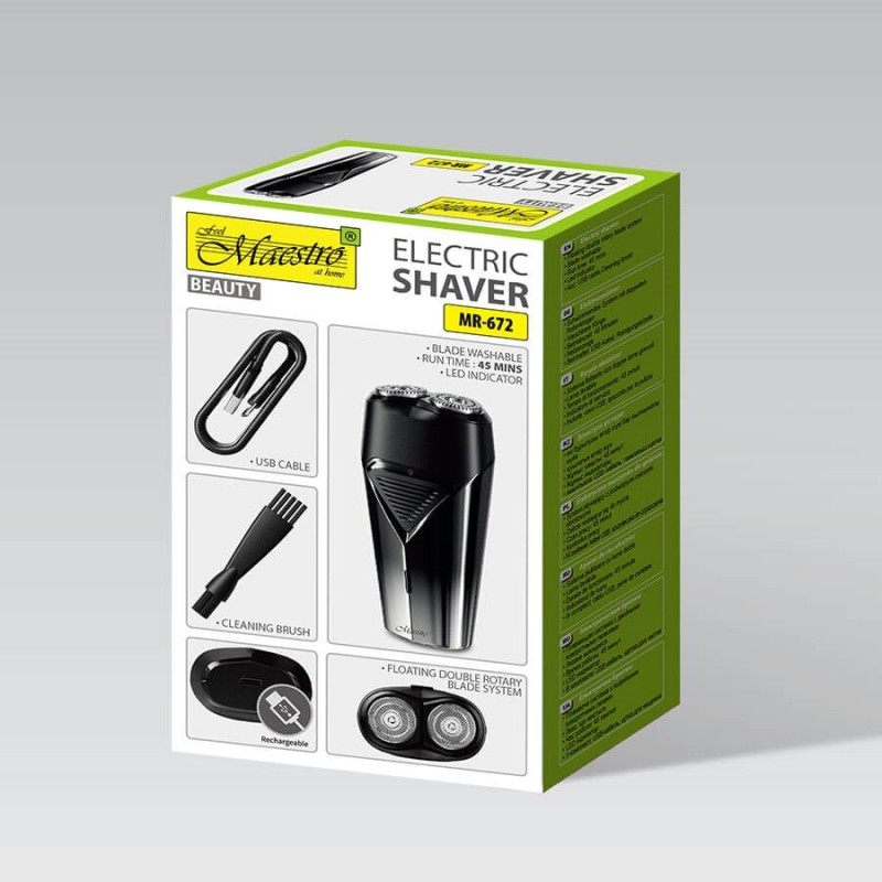 MAESTRO MR-672 USB electric shaver MAESTRO MR-672 USB electric shaver