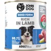 JOHN DOG Good Form Rich in lamb  - wet dog food - 800g