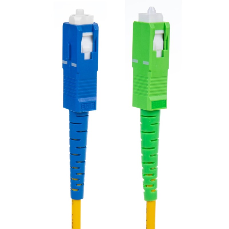 Maclean fiber optic patchcord cable, SC/APC-SC/UPC SM 9/125 LSZH, single-mode, length 15m, simplex, G657A2, MCTV-405 Maclean fiber optic patchcord cable, SC/APC-SC/UPC SM 9/125 LSZH, single-mode, length 15m, simplex, G657A2, MCTV-405