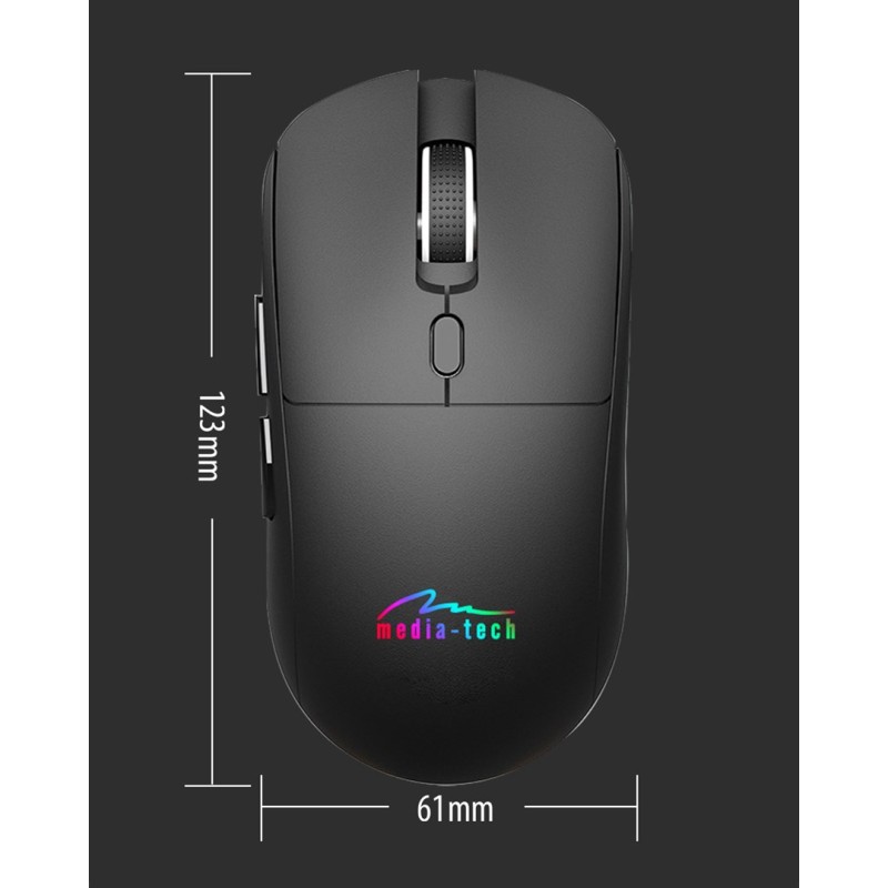 Wireless 2-in-1 Mouse (BT/RF) SILENT & RECHARGE MT1124
