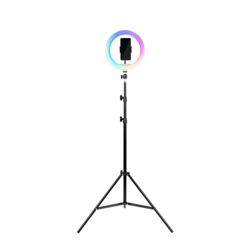 Havit ST7026 - tripod with RGB light ring, black Havit ST7026 - tripod with RGB light ring, black