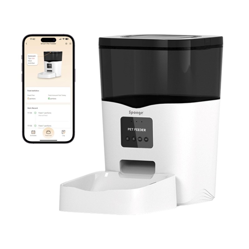 SPONGE Pet Feeder Smart - smart pet food dispenser – 3l SPONGE Pet Feeder Smart - smart pet food dispenser – 3l