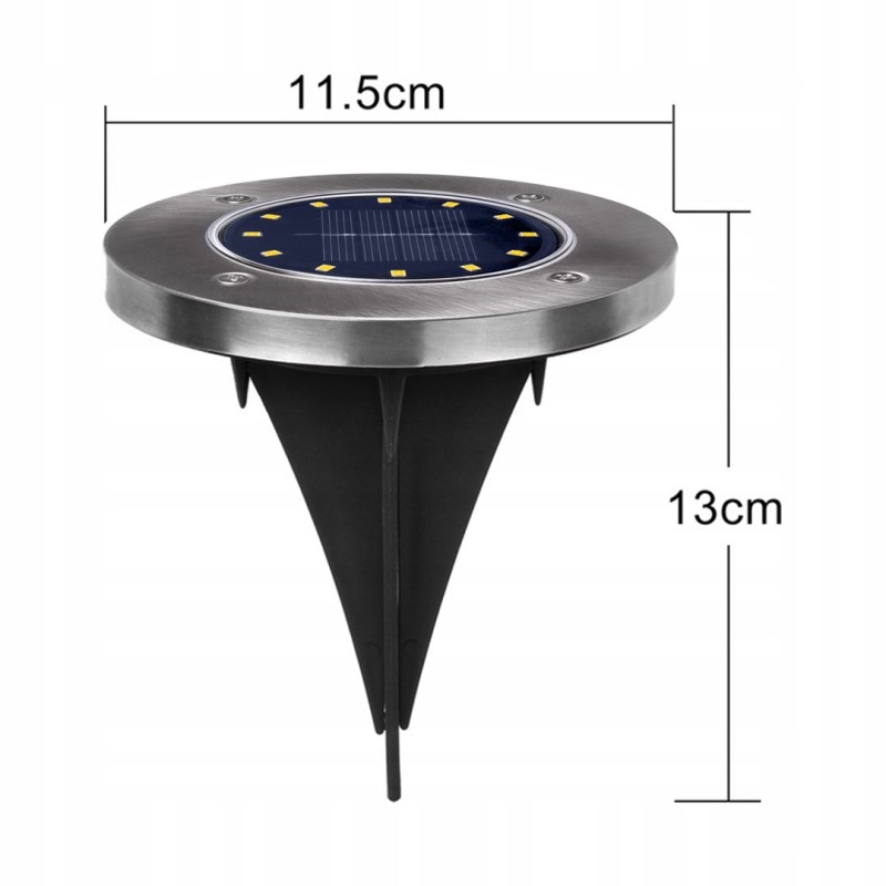 Maclean MCE318 LED Solar Pathway Lights with Ground Spike 12 LED SMD Neutral White 4000K 0.7 W Solar Lamp for Outdoor Path Light Garden Lights IP44 Maclean MCE318 LED Solar Pathway Lights with Ground Spike 12 LED SMD Neutral White 4000K 0.7 W Solar Lamp for Outdoor Path Light Garden Lights IP44