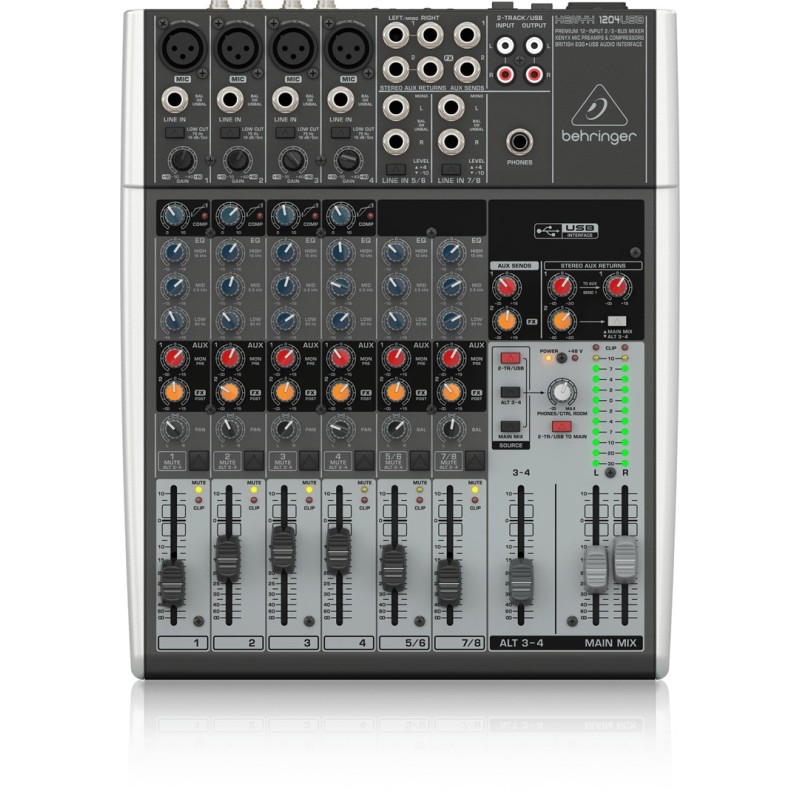 Behringer Xenyx 1204USB audio mixer 12 channels Grey Behringer Xenyx 1204USB audio mixer 12 channels Grey