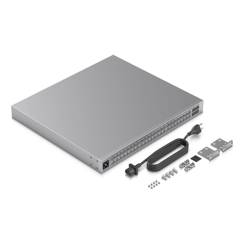 Ubiquiti USW-PRO-MAX-48-POE network switch L3 2.5G Ethernet (100/1000/2500) Power over Ethernet (PoE) Grey Ubiquiti USW-PRO-MAX-48-POE network switch L3 2.5G Ethernet (100/1000/2500) Power over Ethernet (PoE) Grey