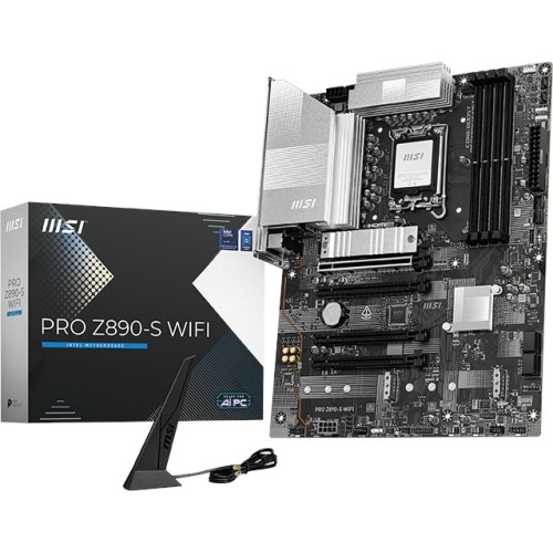 MSI PRO Z890-S WIFI motherboard Intel Z890 LGA 1851 (Socket V1) ATX MSI PRO Z890-S WIFI motherboard Intel Z890 LGA 1851 (Socket V1) ATX