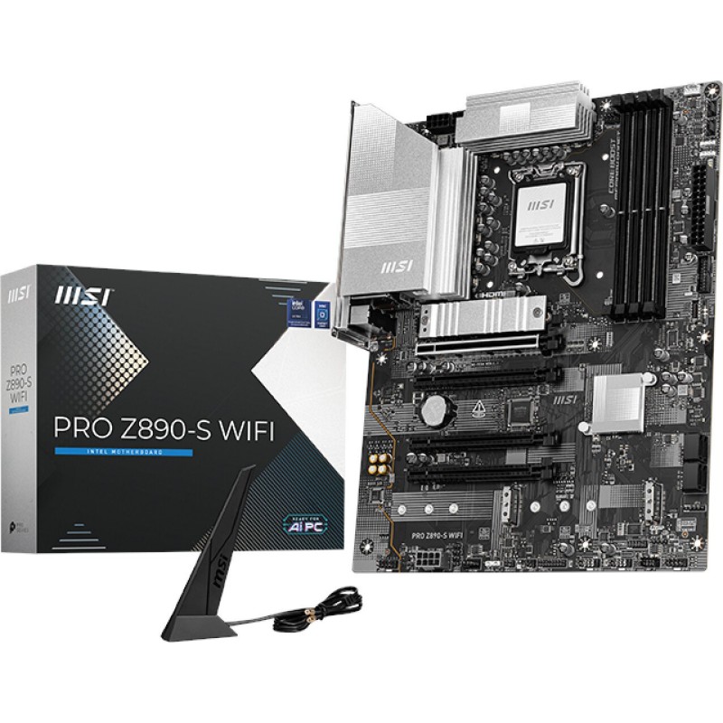 MSI PRO Z890-S WIFI motherboard Intel Z890 LGA 1851 (Socket V1) ATX