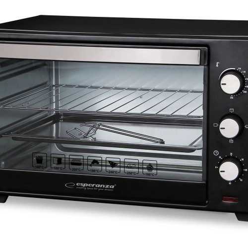 Esperanza EKO008 Mini Oven 20 l 1600 W Black Esperanza EKO008 Mini Oven 20 l 1600 W Black