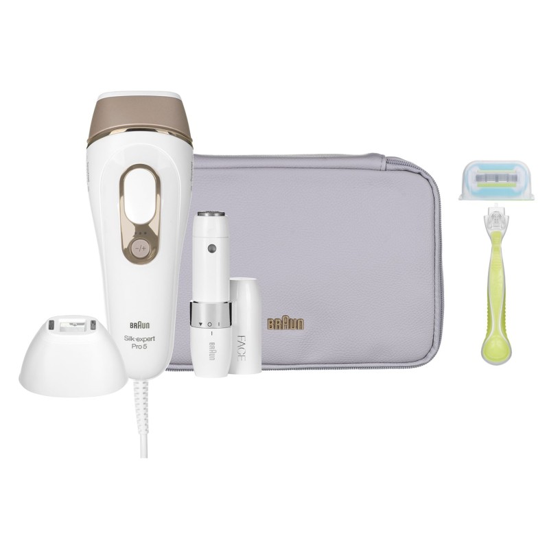 Braun Silk-expert Pro L5156 Hair removal device White, gold Braun Silk-expert Pro L5156 Hair removal device White, gold