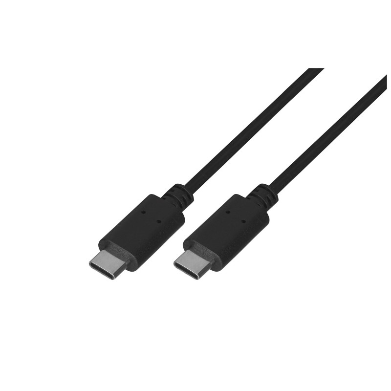 Lanberg CA-CMCM-10CU-0010-BK kabel USB 2.0 1m USB-C M/M  Black