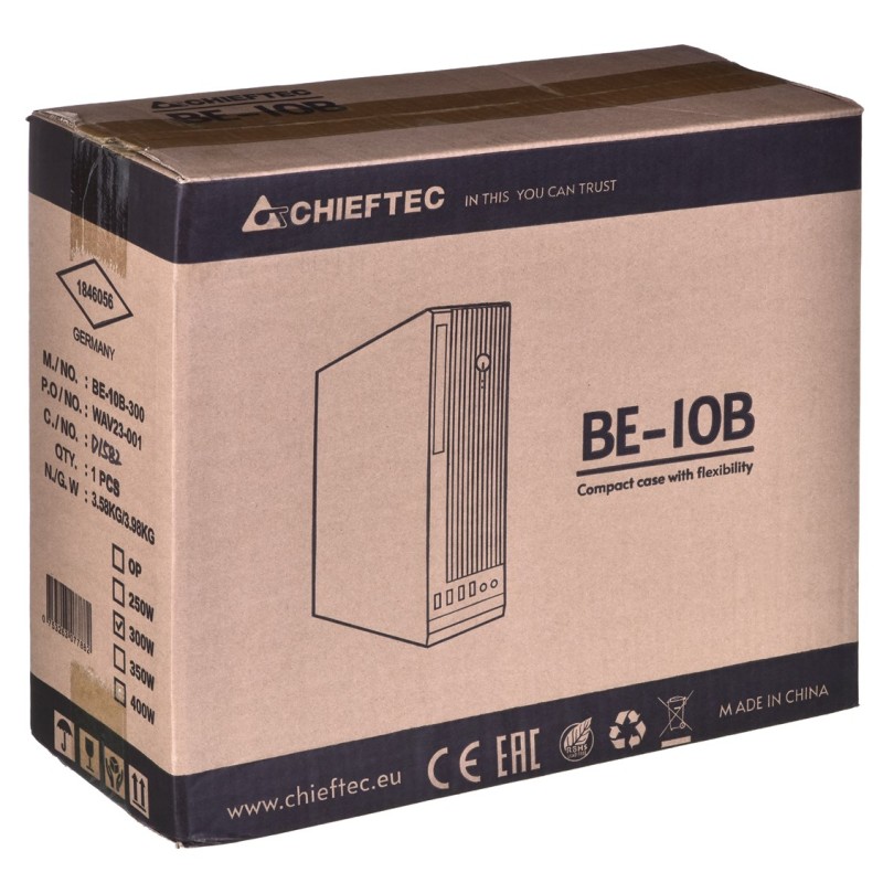 Chieftec BE-10B-300 computer case Small Form Factor (SFF) Black 300 W Chieftec BE-10B-300 computer case Small Form Factor (SFF) Black 300 W