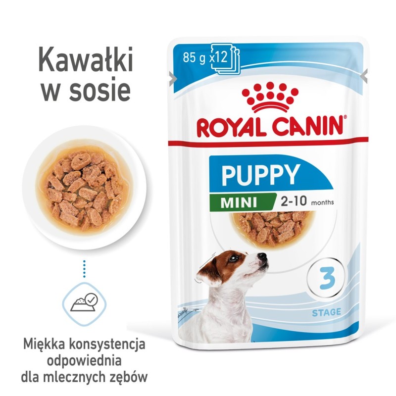 ROYAL CANIN SHN Mini Puppy in sauce - wet puppy food - 12X85g ROYAL CANIN SHN Mini Puppy in sauce - wet puppy food - 12X85g