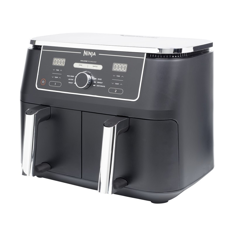 Ninja AF400EU fryer Double 9.5 L Stand-alone 2470 W Hot air fryer Black Ninja AF400EU fryer Double 9.5 L Stand-alone 2470 W Hot air fryer Black