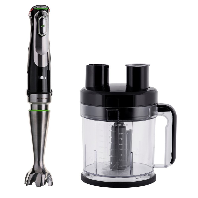 Braun MultiQuick 9 MQ 9195XLI 2 L Immersion blender 1200 W Black, Stainless steel Braun MultiQuick 9 MQ 9195XLI 2 L Immersion blender 1200 W Black, Stainless steel