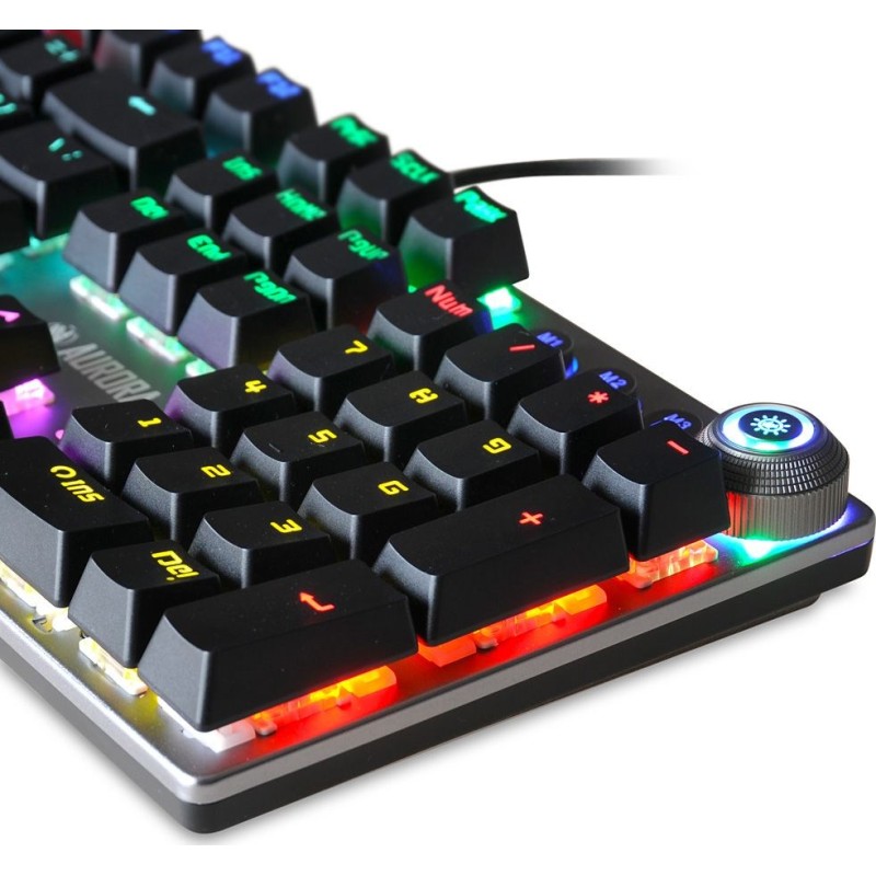 iBox Aurora K-3 keyboard USB QWERTY Silver iBox Aurora K-3 keyboard USB QWERTY Silver