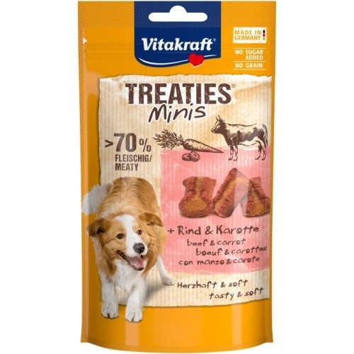 VITAKRAFT Treaties Minis Beef and carrot - dog treat - 48 g VITAKRAFT Treaties Minis Beef and carrot - dog treat - 48 g