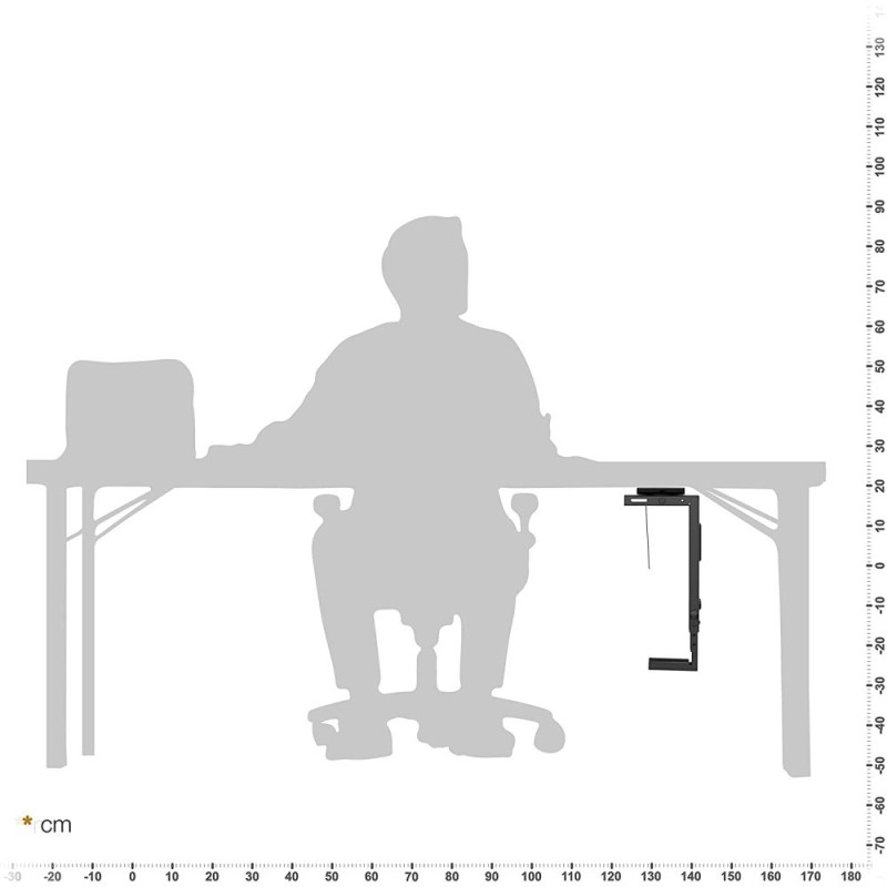 Techly ICA-CS 66 CPU holder Under desk CPU holder Black Techly ICA-CS 66 CPU holder Under desk CPU holder Black