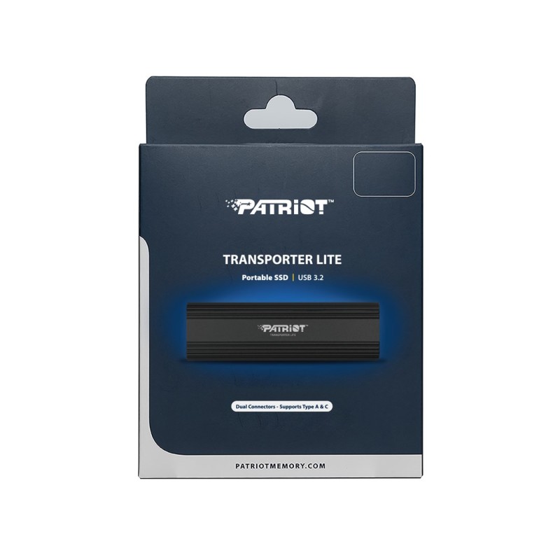 Patriot Memory Transporter Lite 2 TB USB Type-C 3.2 Gen 2 (3.1 Gen 2) (PTPL2TBPECB) Black