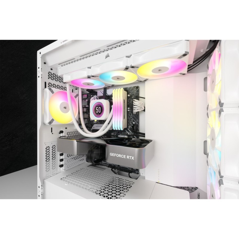 Corsair CW-9060077-WW computer cooling system Processor All-in-one liquid cooler 12 cm White 1 pc(s) Corsair CW-9060077-WW computer cooling system Processor All-in-one liquid cooler 12 cm White 1 pc(s)