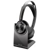 POLY Voyager Focus 2 Microsoft Teams Certified USB-C-C Headset +USB-C/A Adapter +Charging Stand