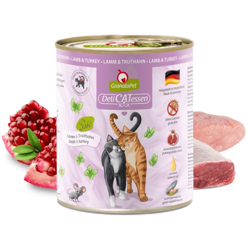 GRANATAPET DeliCATessen Salmon and turkey - wet cat food - 800g
