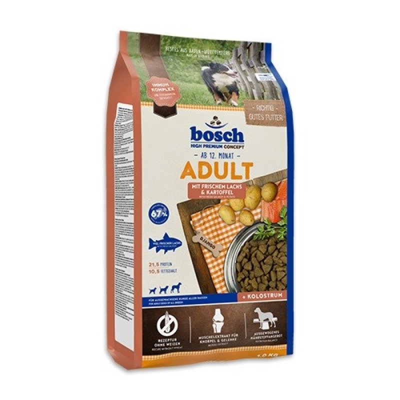 BOSCH Adult Salmon & Potato - dry dog food - 3kg BOSCH Adult Salmon & Potato - dry dog food - 3kg