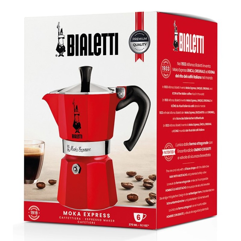 Bialetti Moka Express Moka pot Red