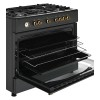 Ravanson Retro KWGE–90AR gas and electric cooker (black) Ravanson Retro KWGE–90AR gas and electric cooker (black)