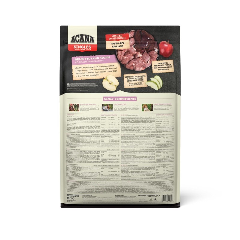 ACANA Singles Grass-Fed Lamb - dry dog food - 6 kg ACANA Singles Grass-Fed Lamb - dry dog food - 6 kg