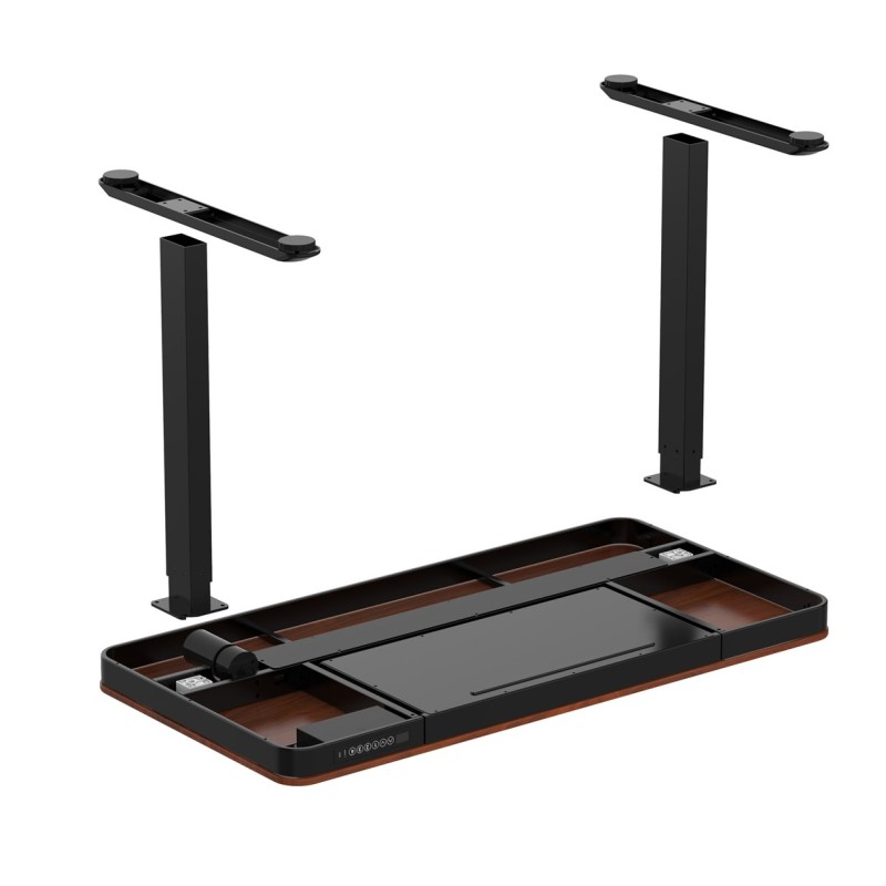 ACTIVEJET desk with electric height adjustment 140x70 ET119W-C black/walnut ACTIVEJET desk with electric height adjustment 140x70 ET119W-C black/walnut