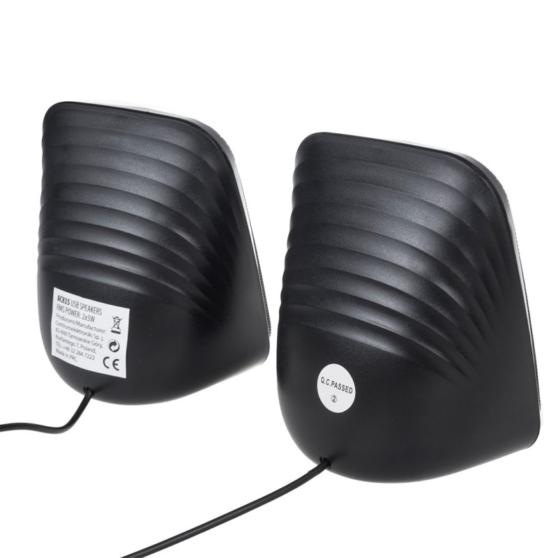 Audiocore AC835 2.0 Stereo Speakers With LED Backlighting For PC Laptop Smartphone Audiocore AC835 2.0 Stereo Speakers With LED Backlighting For PC Laptop Smartphone