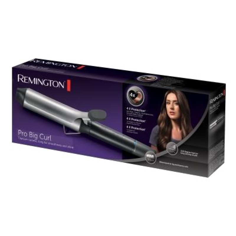 Remington CI 5538 hair styling tool Curling wand Warm Black,Grey
