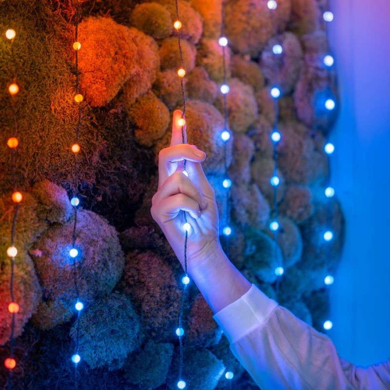 Twinkly Candies LED Christmas tree lights TWKC100RGB-G 6 M Candle shape Twinkly Candies LED Christmas tree lights TWKC100RGB-G 6 M Candle shape