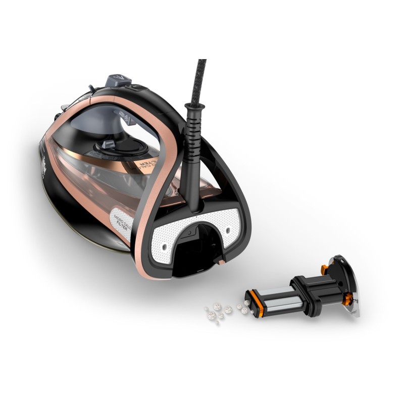 Tefal Ultimate Pure FV9845 iron Dry & Steam iron Durilium Autoclean soleplate 3200 W Black, Copper Tefal Ultimate Pure FV9845 iron Dry & Steam iron Durilium Autoclean soleplate 3200 W Black, Copper