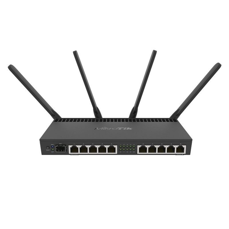 Mikrotik RB4011iGS+5HacQ2HnD-IN wireless router Gigabit Ethernet Dual-band (2.4 GHz / 5 GHz) Black Mikrotik RB4011iGS+5HacQ2HnD-IN wireless router Gigabit Ethernet Dual-band (2.4 GHz / 5 GHz) Black