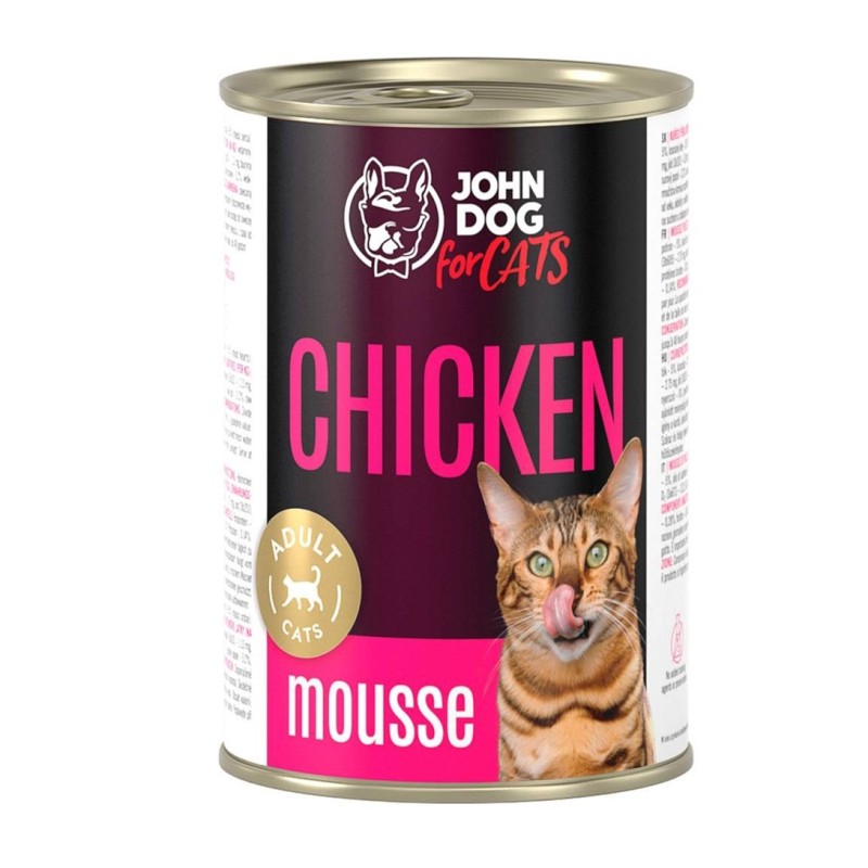 JOHN DOG For cats Chicken Mousse - wet cat food - 400g