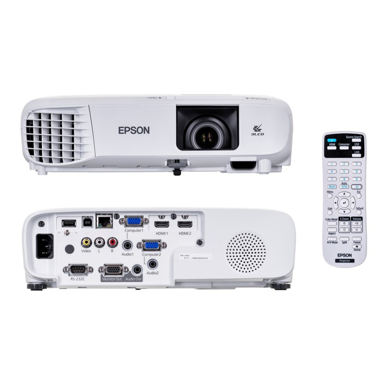 Epson EB-W49 data projector Desktop projector 3800 ANSI lumens 3LCD WXGA (1280x800) White Epson EB-W49 data projector Desktop projector 3800 ANSI lumens 3LCD WXGA (1280x800) White