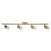 Activejet quadruple gold ceiling wall lamp SPECTRA strip spotlight GU10 for living room Activejet quadruple gold ceiling wall lamp SPECTRA strip spotlight GU10 for living room