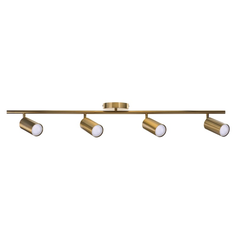 Activejet quadruple gold ceiling wall lamp SPECTRA strip spotlight GU10 for living room Activejet quadruple gold ceiling wall lamp SPECTRA strip spotlight GU10 for living room