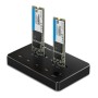 Qoltec 50310 Drive docking station 2x SSD M.2 SATA | NGFF | USB Type C