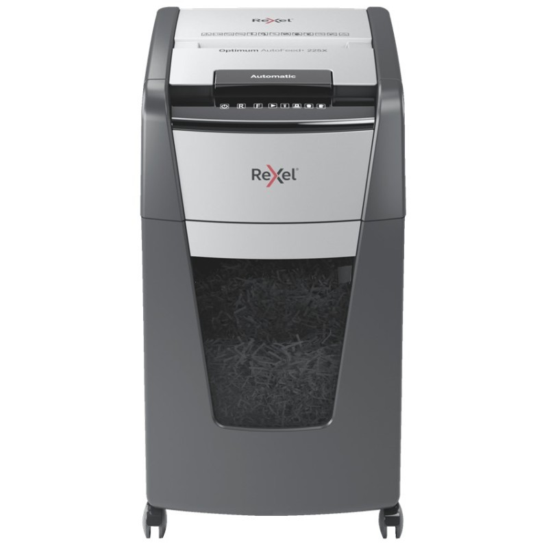 Rexel Optimum AutoFeed+ 225X paper shredder Cross shredding 55 dB 23 cm Black, Grey