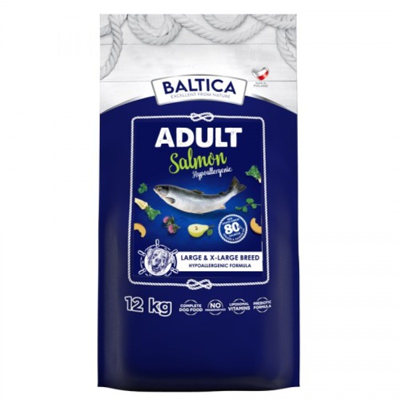 BALTICA Excellent Hypoallergenic Adult Large and X-Large breeds Salmon - dry dog food - 12kg BALTICA Excellent Hypoallergenic Adult Large and X-Large breeds Salmon - dry dog food - 12kg