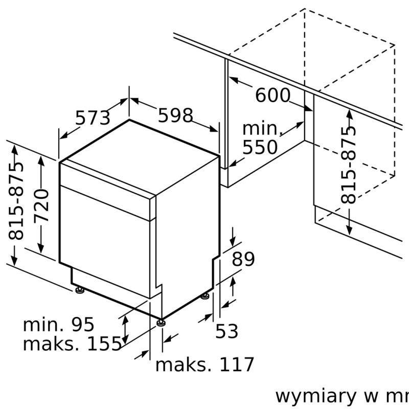 Bosch Serie 2 SMU2HVS06E Built-in dishwasher 14 place settings Bosch Serie 2 SMU2HVS06E Built-in dishwasher 14 place settings