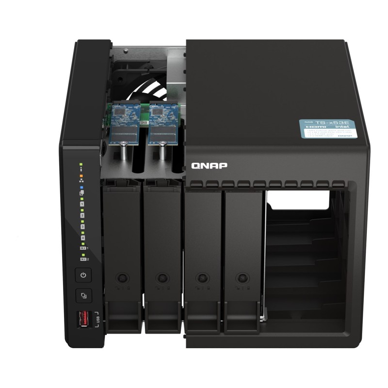 QNAP TS-453E NAS Tower Ethernet LAN Black J6412 QNAP TS-453E NAS Tower Ethernet LAN Black J6412
